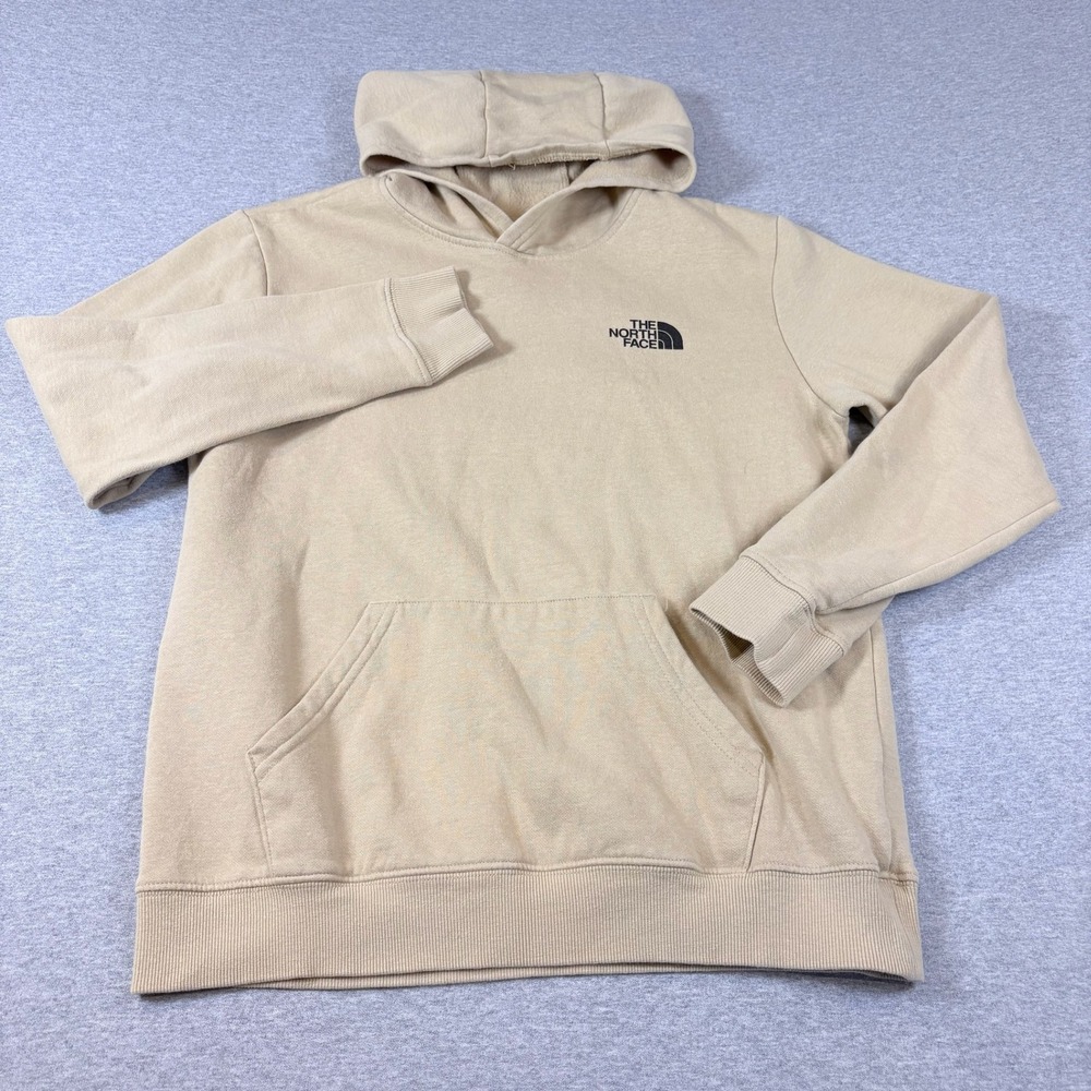The North Face Hoodie Boys XL 14/16 Tan Joshua Tree Graphic Pullover Sweatshirt